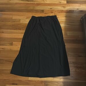 Black midi skirt